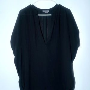 Vince Short Sleeve Shirred Band Blouse - Size M